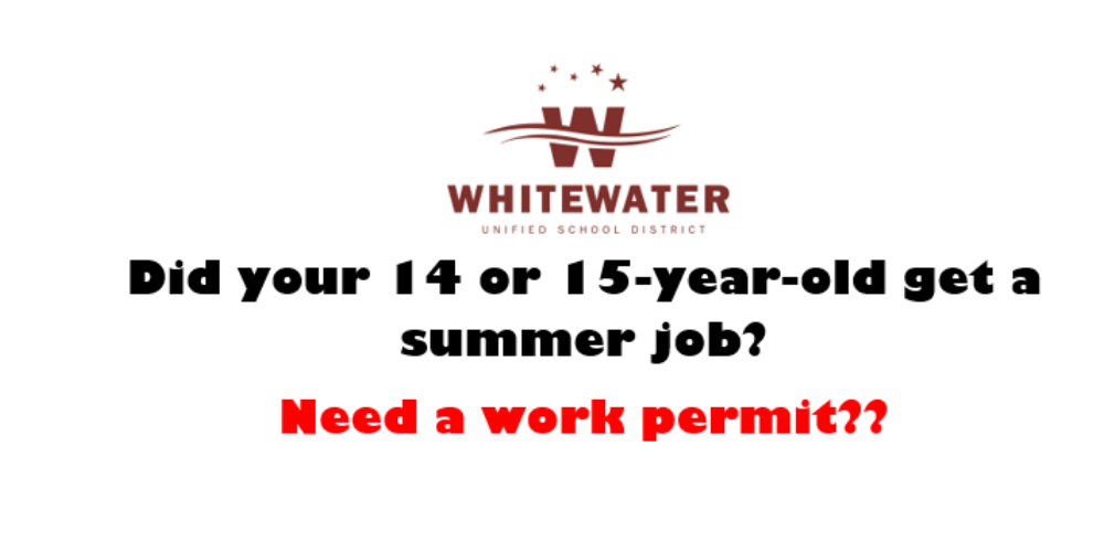 Work permit for 14 and 15 year olds
