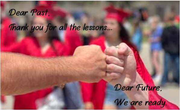Graduation fist-bump