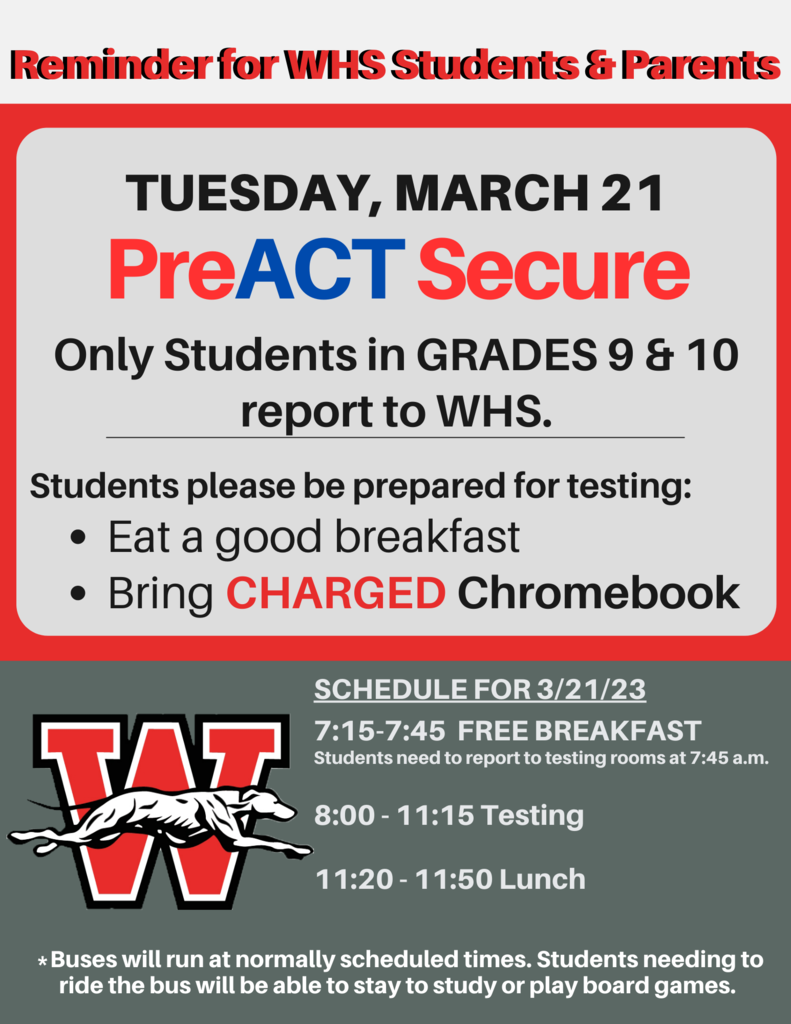 Pre-ACT Announcement
